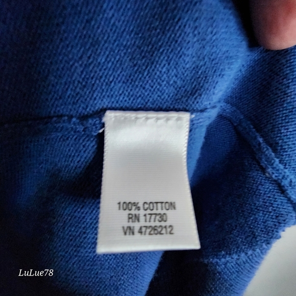 Cherokee Women's Blue Cardigan Sweater Size Large - Picture 7 of 14